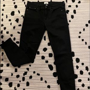 J Crew black toothpick jeans